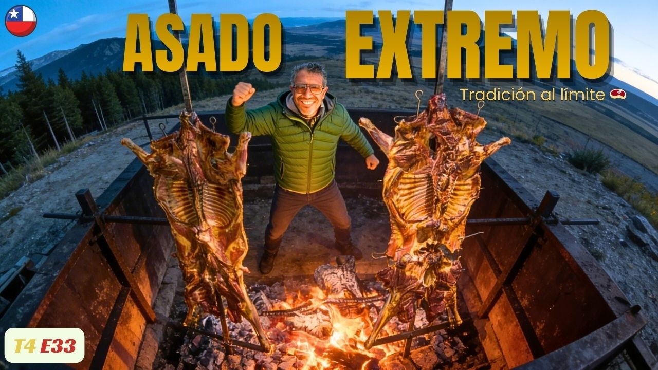 Probé el verdadero ASADO PATAGÓNICO de CORDERO en CHAITÉN 🥩