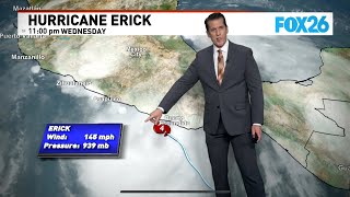 Powerful Hurricane Erick makes landfall in Mexico Thursday morning
