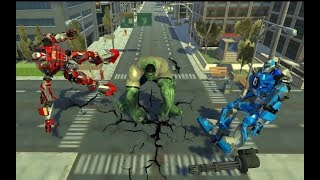 Incredible Monster VS Robot City Rescue Mission | Monster Hulk Vs Robot Android GamePlay screenshot 3