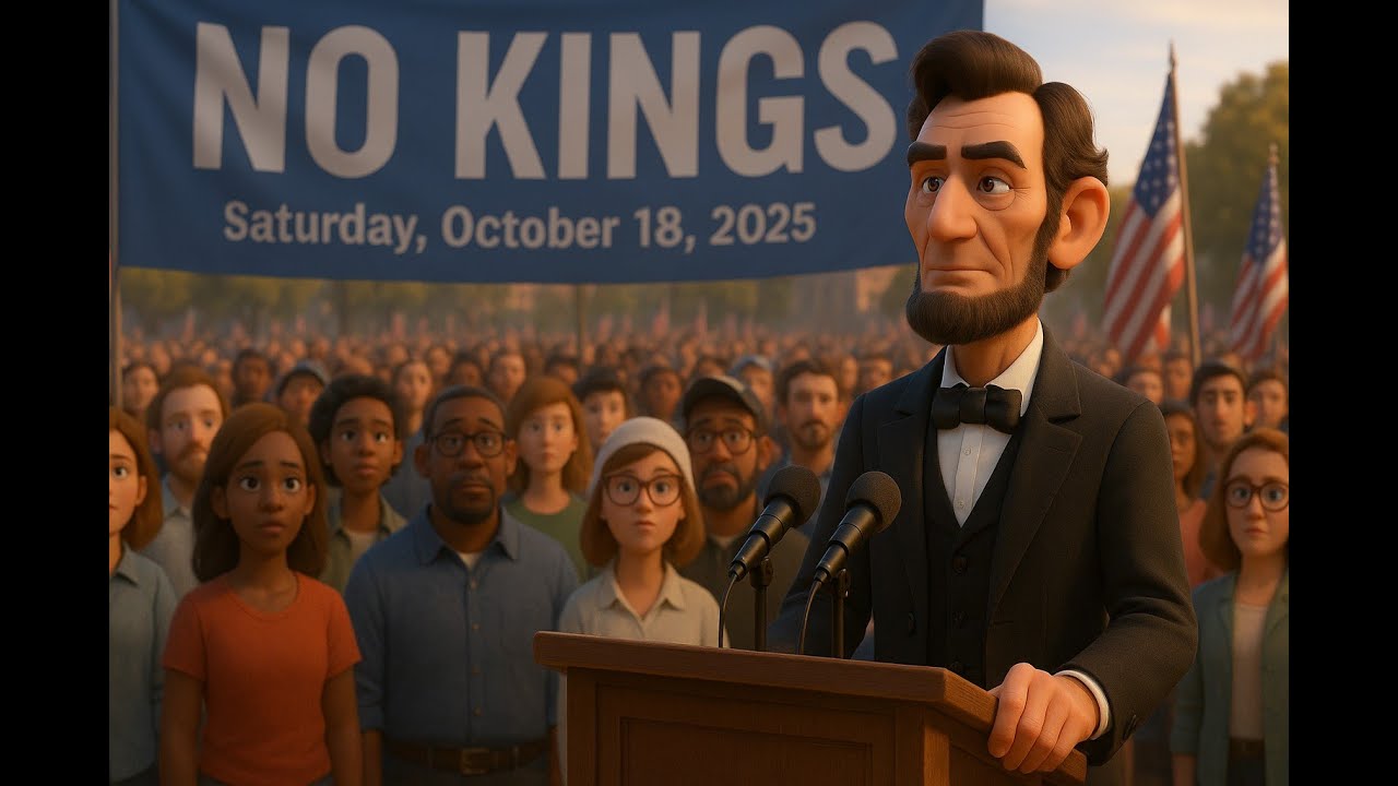 No Kings — Because We Love America | Abraham Lincoln’s Modern Address (Saturday, October 18, 2025)