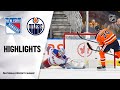 NHL Highlights | Rangers @ Oilers 12/31/19