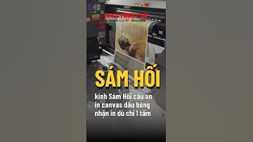 In tranh Phật Sám Hối treo tường vải Canvas in mực dầu bóng - In Kỹ Thuật Số Since 2006