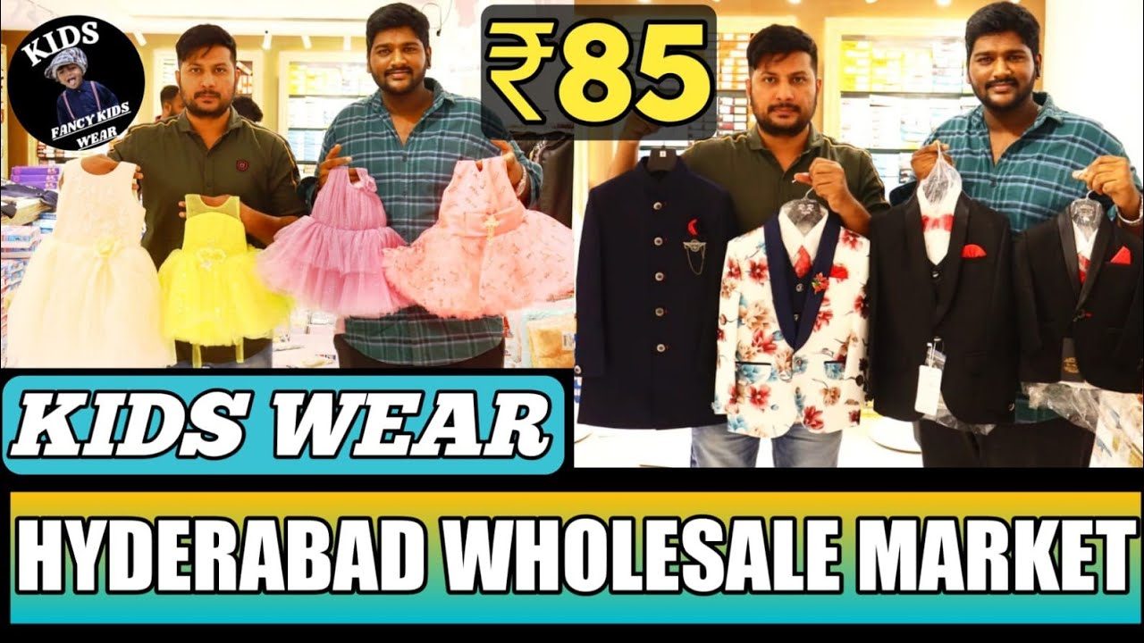 Kids wear wholesale market in Hyderabad // boys and girls kids wear