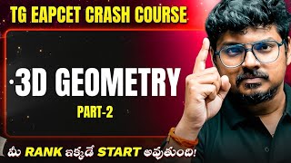 3D Geometry Part-2 🔥| TG EAPCET Crash Course 2026 | Target Rank Under 10K