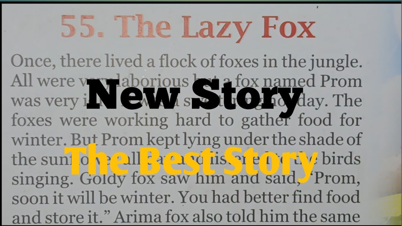 The Lazy Fox .#englishstory #moralstory, English seekhna ab hua aur bhi aasan 💯 %.