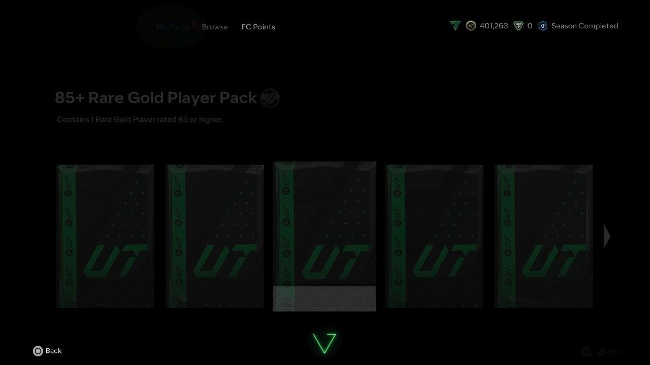 85+ rare gold player pack (sbc) YouTube