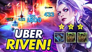 2000 DAMAGE WIND SLASH EVERY 2 SECONDS?! RIVEN 3 DESTRUCTION! | TFT | Teamfight Tactics Galaxies