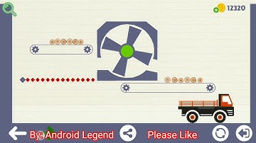 Brain physics map 3 level 116, 3 stars Android solution