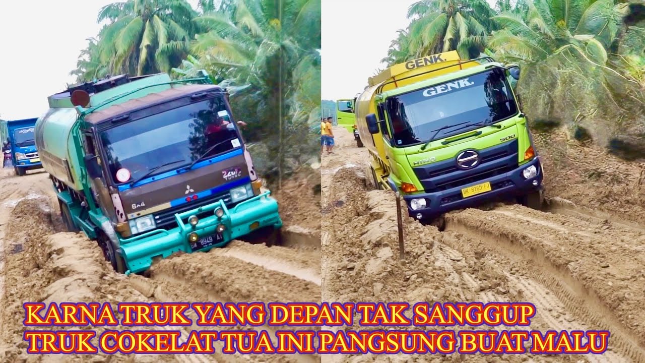 ТЕМНО-КОРИЧНЕВЫЙ ГРУЗОВИКИ СМУЩАЕТ ВОДИТЕЛЯ HINO