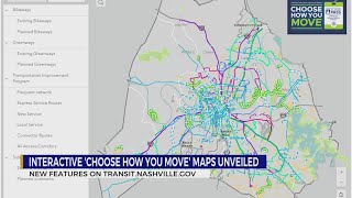 Interactive 'choose how you move' maps unveiled