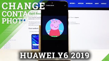 How to Add Photo to Contact in HUAWEI Y6 2019  - Personalize Contacts