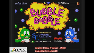 COMMODORE AMIGA # BUBBLE BOBBLE (FIREBIRD , 1988.) # 475.400 PTS. #