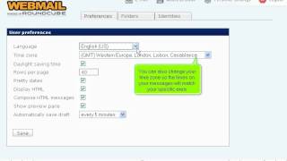 How to edit your preferences Roundcube - Canadian Web Hosting