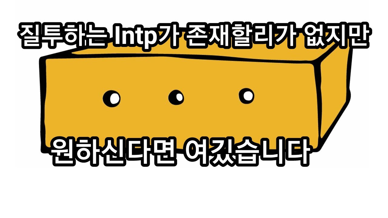 INTP 사용설명서 44.질투에 대한 고찰