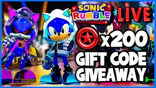 200 Red Star Rings Giveaway! Top 100 on Crew Leaderboard Today? 🔴 Sonic Rumble #live