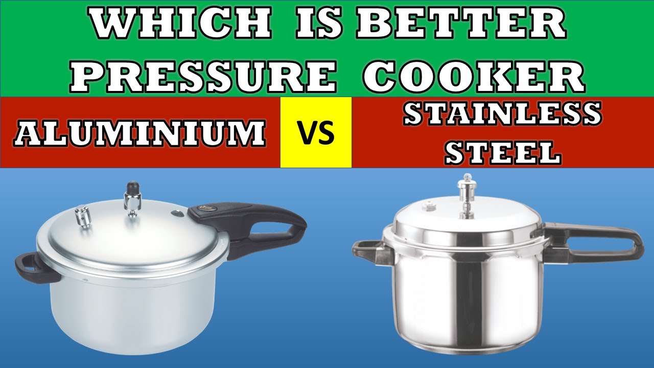 Aluminium vs Stainless Steel Pressure Cooker Comparison | Which is better ?  - YouTube