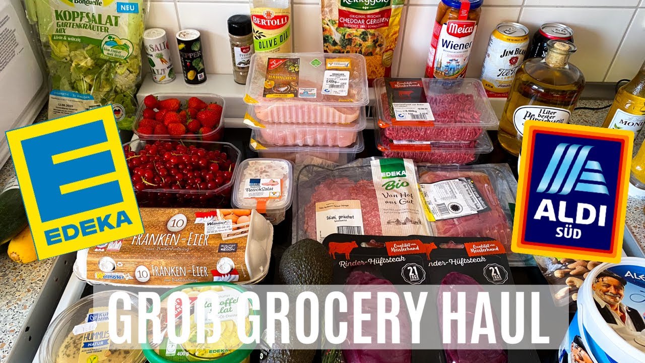 GERMAN GROCERY HAUL EDEKA + ALDI YouTube