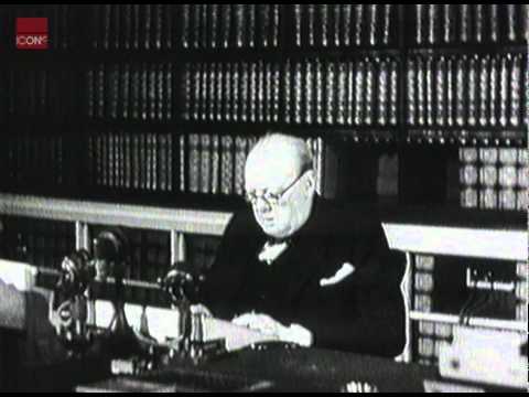 Winston Churchill Announcing Germany's Unconditional Surrender