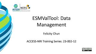 ESMValTool: Data Management