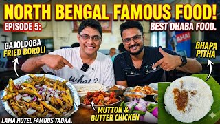 Lama Hotel এ Dhaba Food তরকা+মাটনকষা | বোরোলি+ভাপাপিঠা Gajoldoba Street Food | North Bengal Food EP5