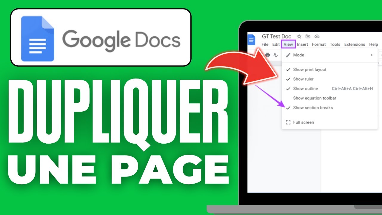 Comment Dupliquer Une Page Sur Google Docs (2026) - YouTube