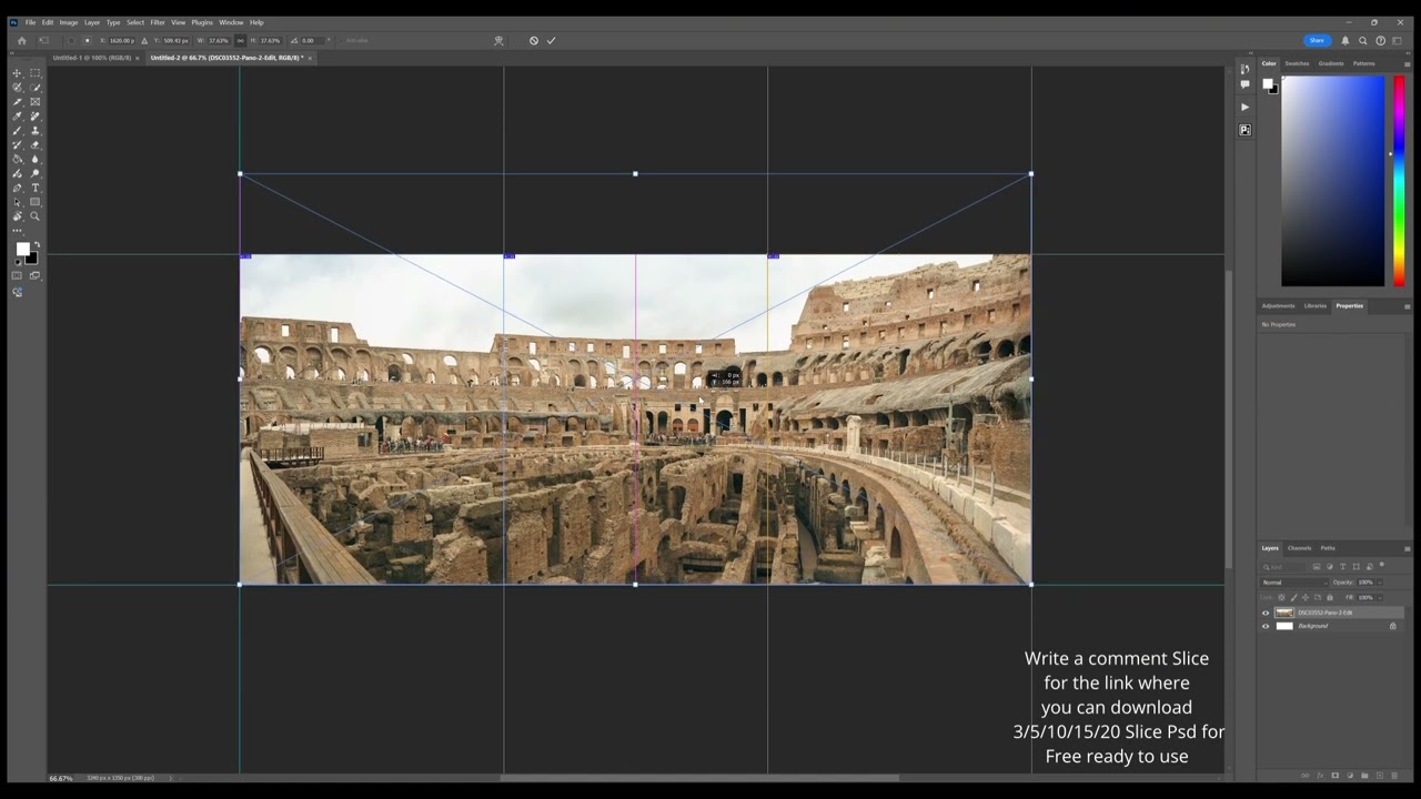 Tutorial for Instagram carousel with free for download psd.
