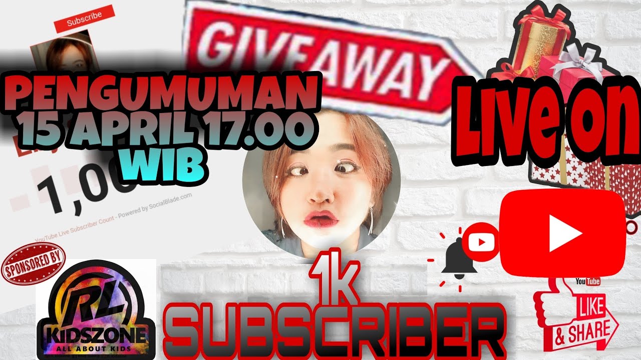 PENGUMUMAN GIVE AWAY 1K SUBSCRIBER - YouTube