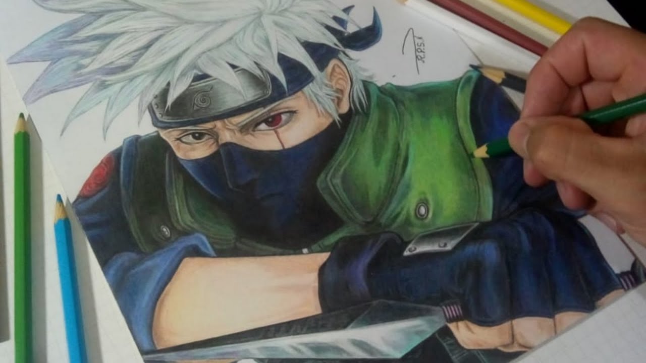 Kakashi-sensei - Desenho caneta