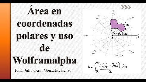 Área en coordenadas polares: ejemplos y uso de wolframalpha para graficar