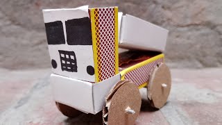 How to Make a Hydraulic Damp Truck at home | Matchbox Mini Car for kids