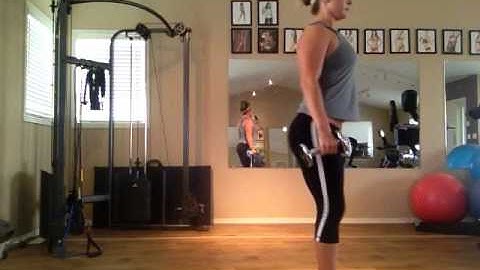 FULL BODY - Reverse Lunge with Tricep Kickbacks