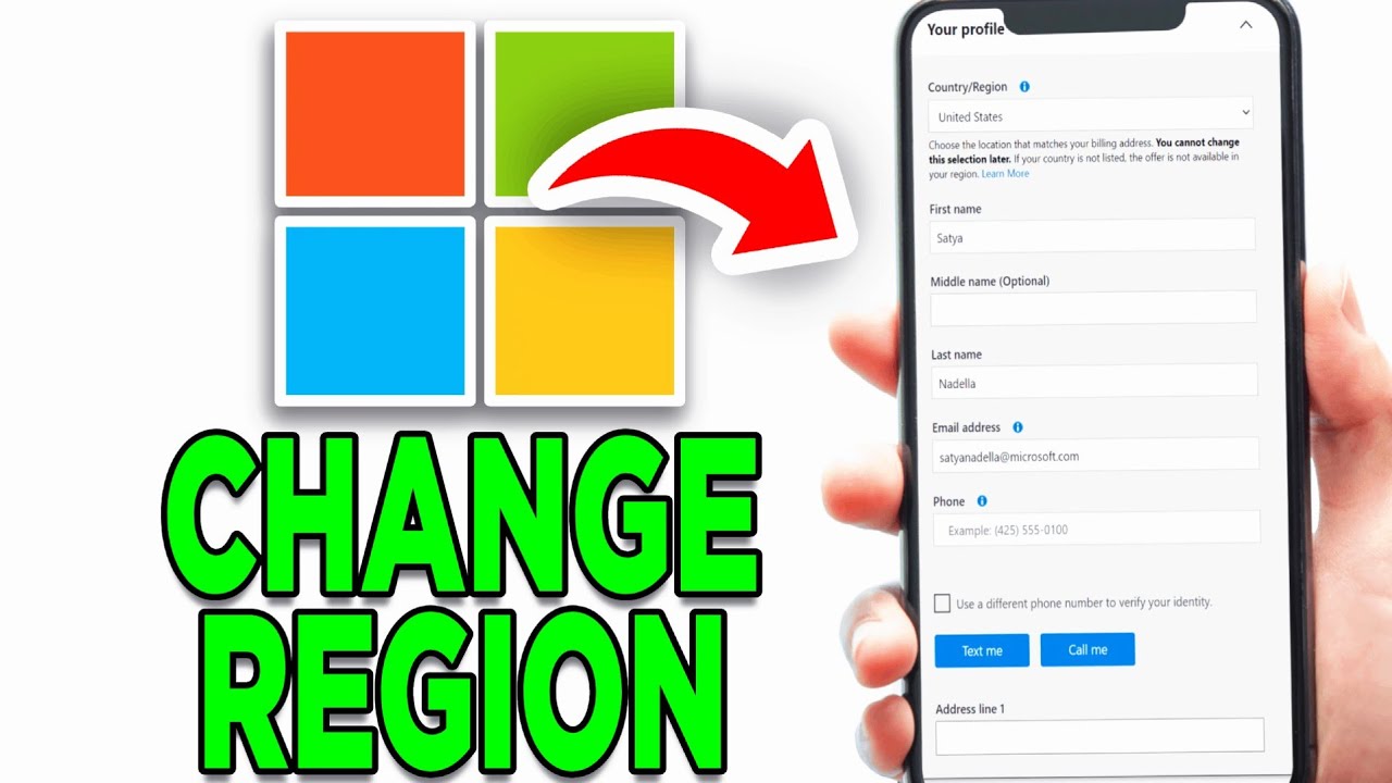 How To Change Region In Microsoft Account 2025! YouTube