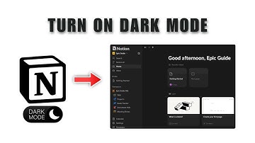 How To Switch Notion To Dark Mode 2025