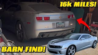 we bought a CAMARO SS 6MT with 16K MILES after 11 YEARS of being ABANDONED in GARAGE!