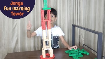 Tower with Jenga blocks | Build an awesome jenga tower | Fun learning | Activity for kids