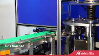 Paper lid stacking package machine 0086-13958886548