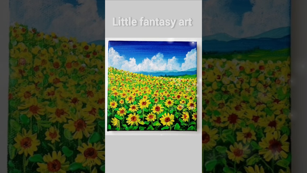 Easy Sunflowers🌻 Painting for beginners 💛 