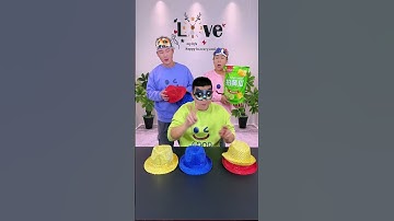 Blindfolded color matching game! This is a little difficult for me!😅🙃😃 #challenge #funny