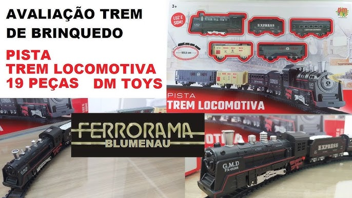 KIT OM 5 TREM FERRORAMA Trenzinho Locomotiva De Brinquedo A Pilha