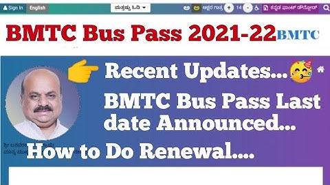 bmtc bus pass online application 2021-22 last date|bmtc bus pass renewal 2021|#bmtcbuspass