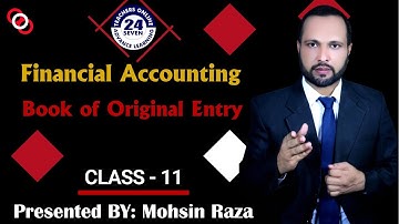 MGT101 New Course Short Lecture - 11 | Topic 30 to Topic 31 | Journal or Books of Original Entry