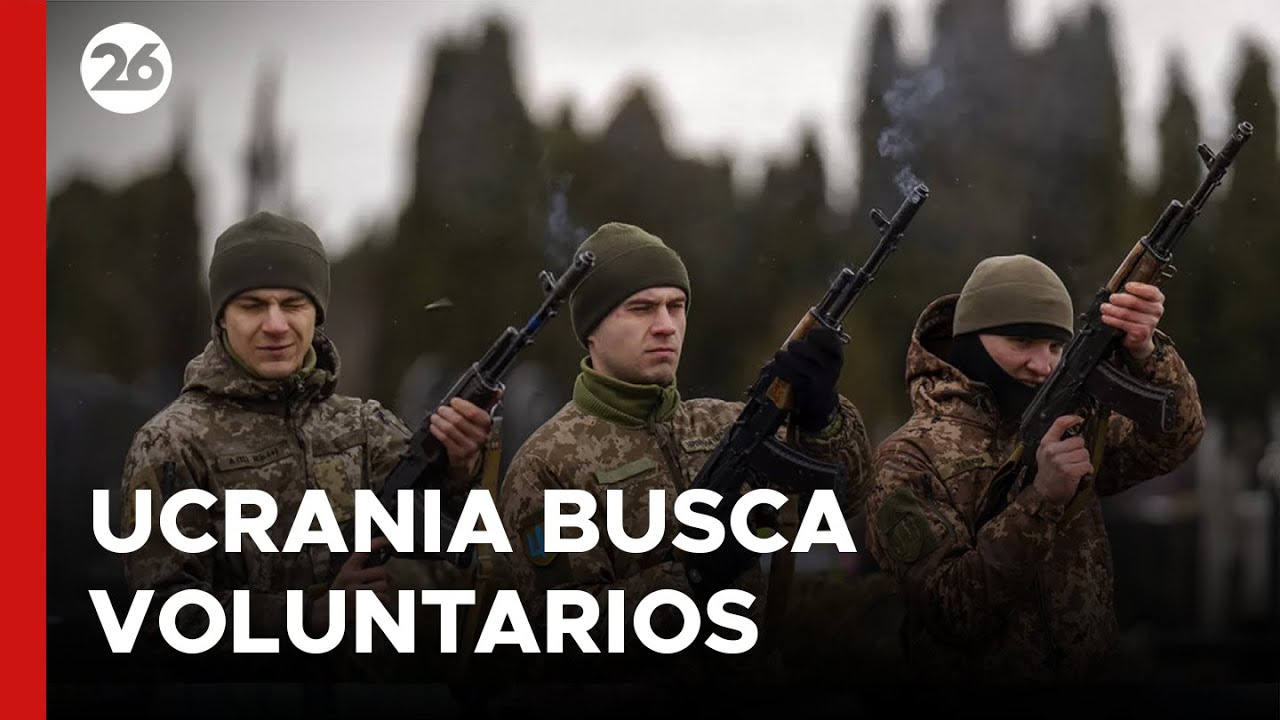 Ucrania busca voluntarios extranjeros para unirse a su ejército