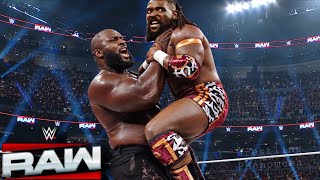 WWE September 27, 2026 Oba Femi Vs Omos Brutal Match WWE Raw Highlights screenshot 4