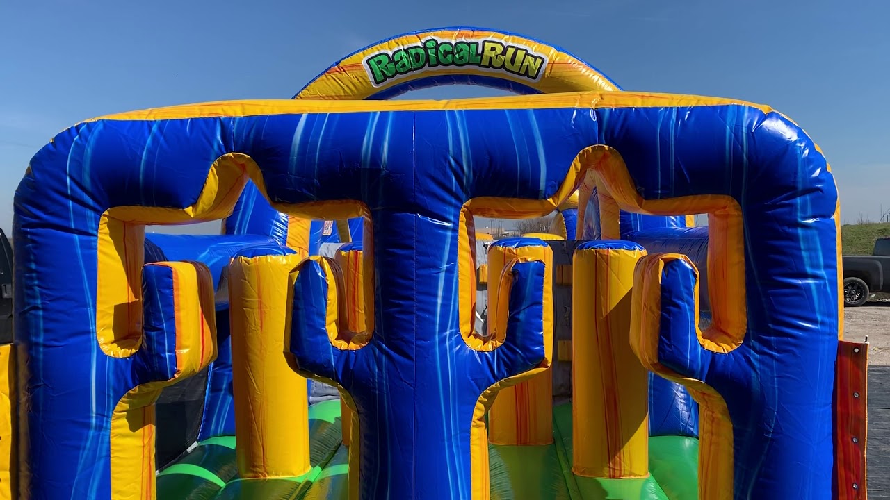 35’ Radical Run Obstacle Course Rental