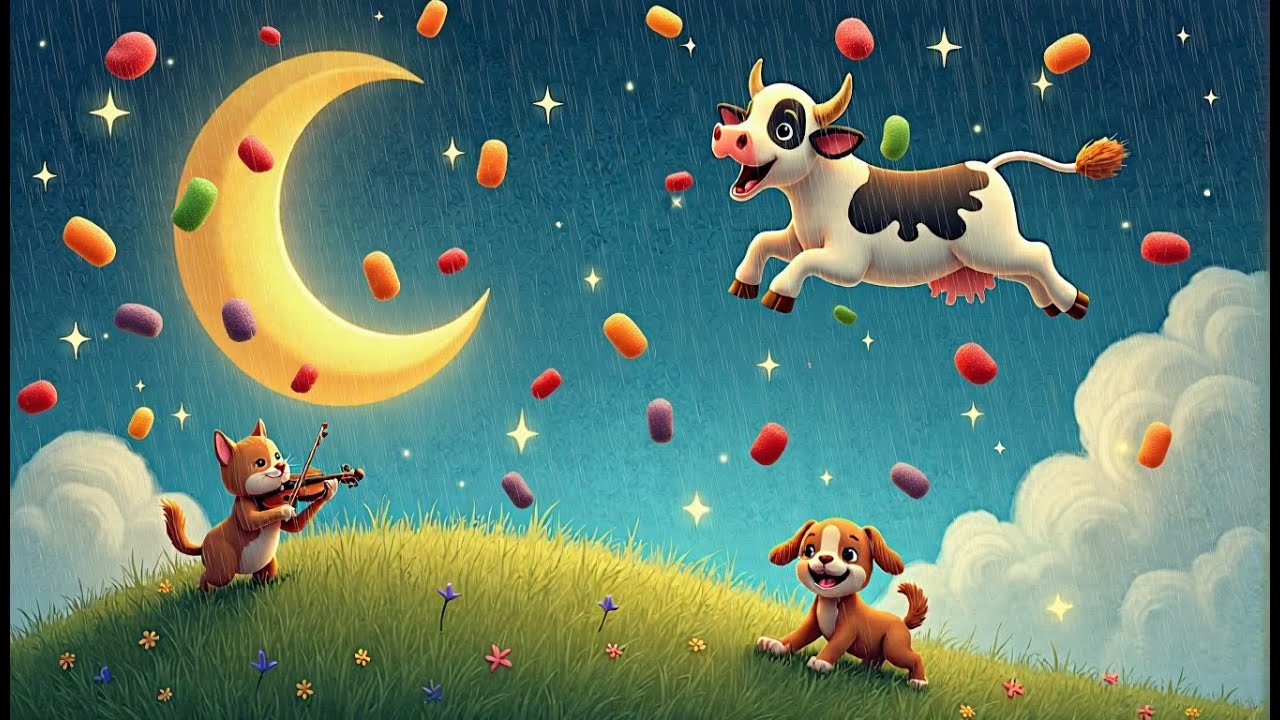 Cat and the Fiddle 🐱🎻🌙| Fun Animation for Kids | Giggle TV Kids