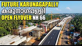 Karunagappally NH 66 Flyover Latest Updated Road | Ford 4K POV