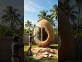GIANT COCONUT SECRET ROOM BUILD 🥥🏡 (You Won’t Believe Inside!)