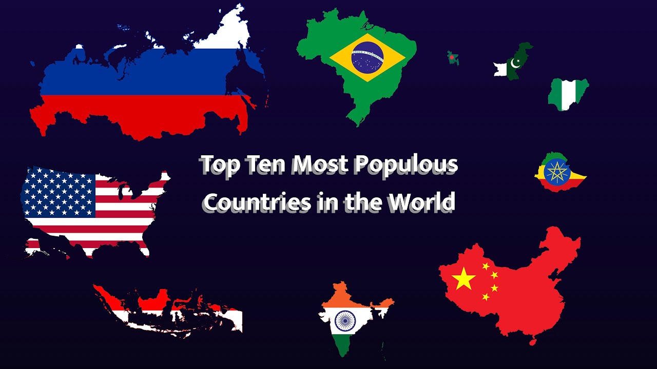 Top Ten Most Populous Countries in the World as of 2025 - YouTube