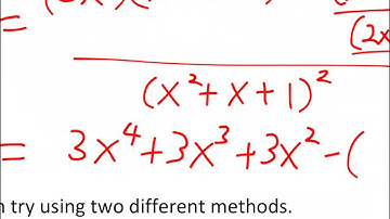 Lesson 3.3 Video 7 - The Quotient Rule