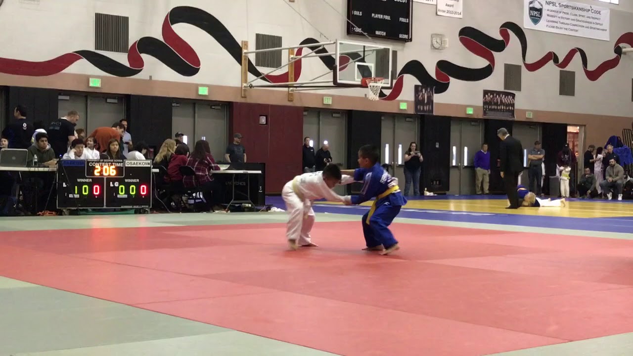 2018 Wa state judo Hayden vs Kenichi